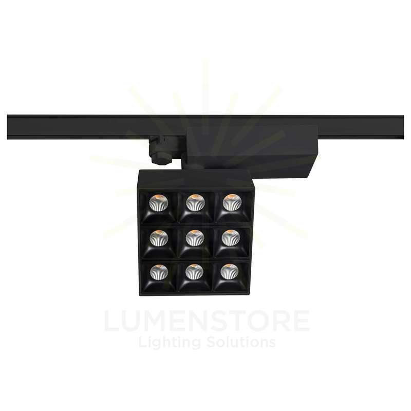 faretto led da binario 40w 220/240v cct nero ip20 beneito faure 4947