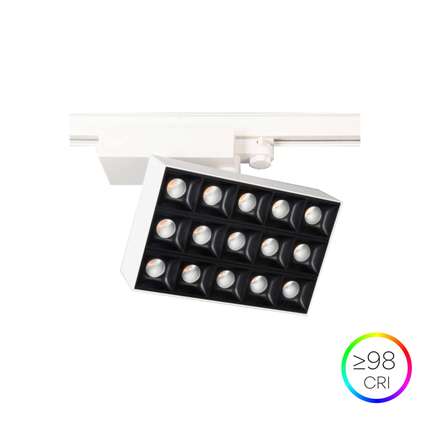 faretto led da binario 60w 220/240v cct bianco ip20 beneito faure 4950
