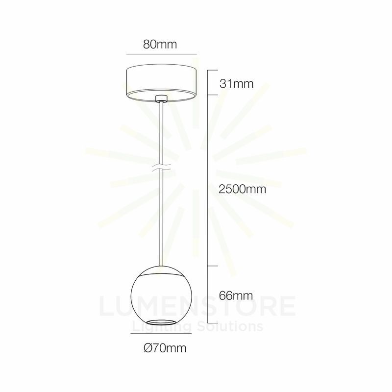 lampadario bora suspension 8.5w luce calda 2700k beneito faure bianco superficie