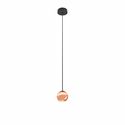 lampadario bora suspension 8.5w luce calda 3000k beneito faure oro rosa superficie