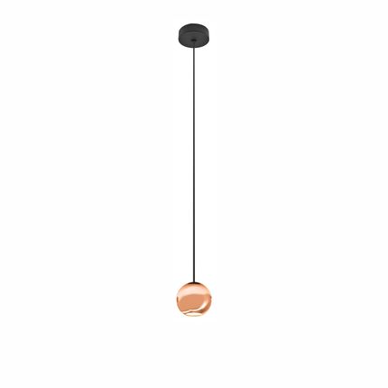 lampadario bora suspension 8.5w luce calda 3000k beneito faure oro rosa superficie