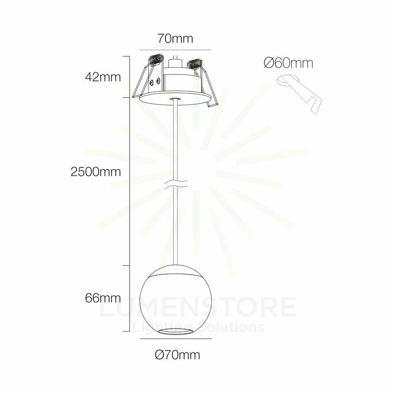 lampadario bora suspension 8.5w luce calda 3000k beneito faure nero incasso