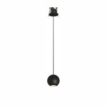 lampadario bora suspension 8.5w luce calda 3000k beneito faure nero incasso