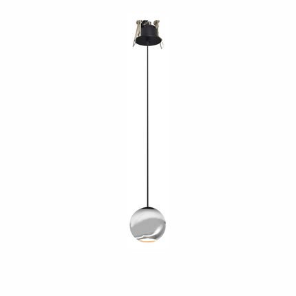 lampadario bora suspension 8.5w luce calda 2700k beneito faure cromo incasso