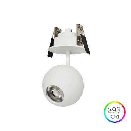 faretto bora recessed 8.5w luce calda 3000k beneito faure bianco 