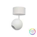 faretto bora surface 8.5w luce calda 2700k beneito faure bianco 