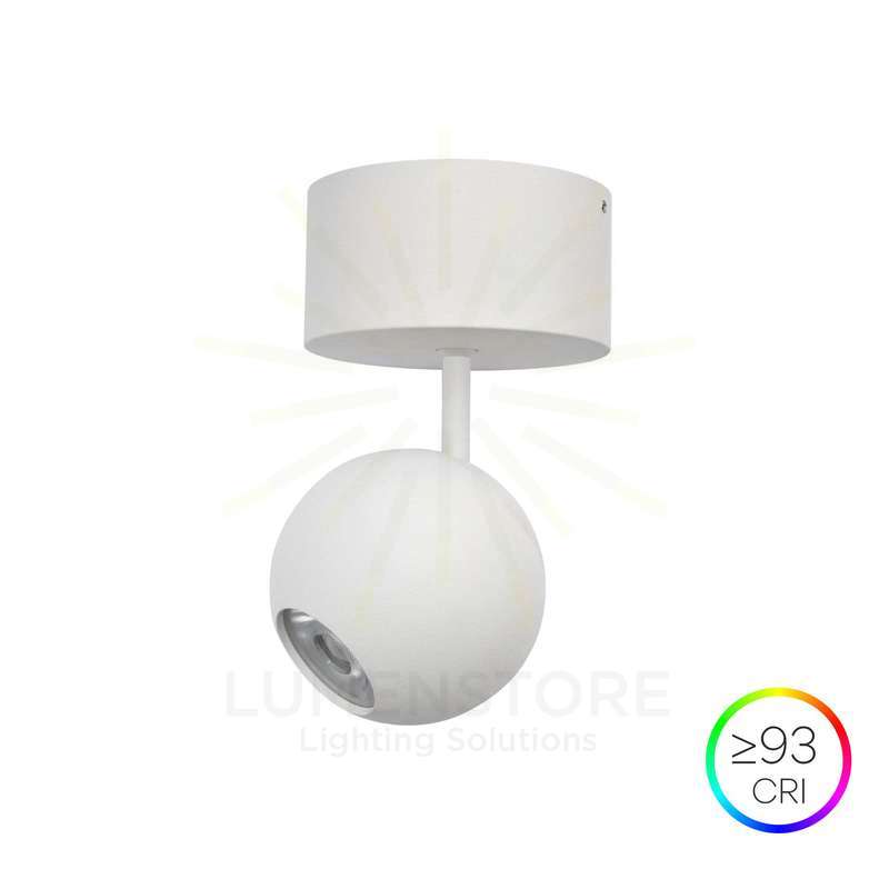 faretto bora surface 8.5w luce calda 3000k beneito faure bianco 