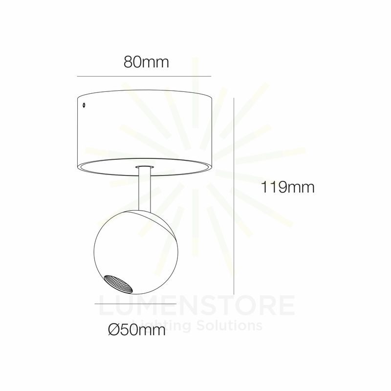 faretto bora surface 4.5w luce calda 3000k beneito faure oro rosa 