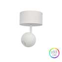 faretto bora surface 4.5w luce calda 2700k beneito faure bianco 