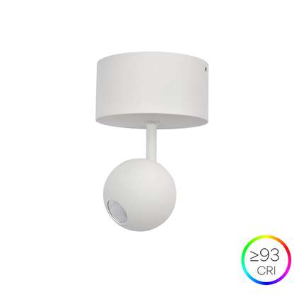 faretto bora surface 4.5w luce calda 3000k beneito faure bianco 