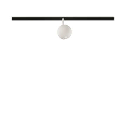 faretto led per binario magnetico 48v 4.5w luce calda 3000k bianco ip20 beneito faure 4582