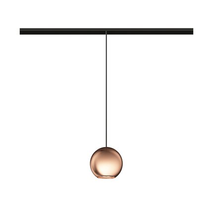 sospensione led per binario magnetico 48v 8.5w 2700k oro rosa ip20 bora-s 4579