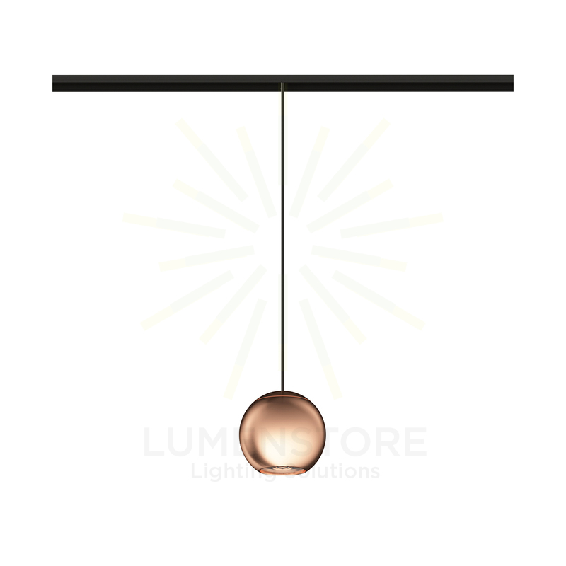 sospensione led per binario magnetico 48v 8.5w 2700k oro rosa ip20 bora-s 4579