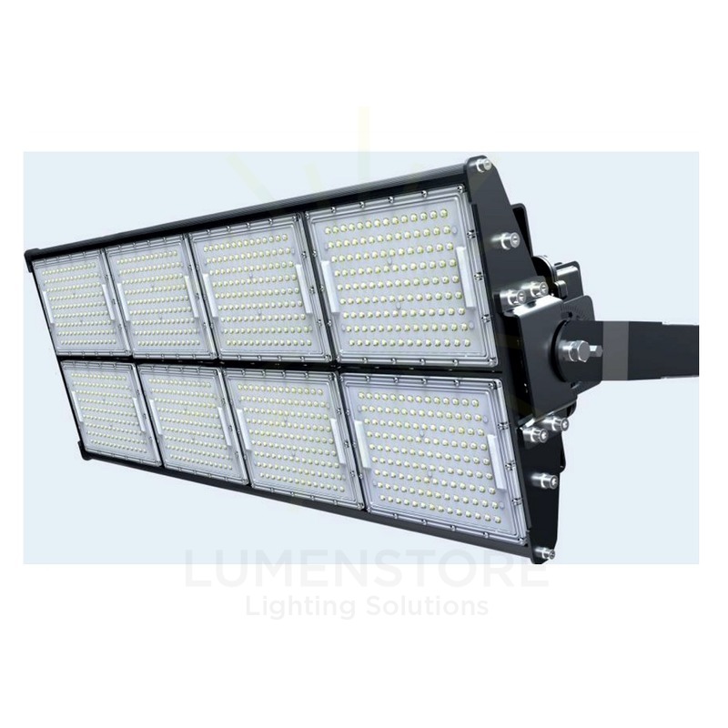 proiettore led asimmetrico 960w luce fredda per campi sportivi ip65 serie pro