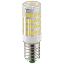 lampadina led tubolare e14 5w luce fredda 6000k ecoman vetro trasparente