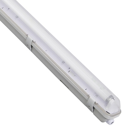 reglette led linea120 per tubo led t8 ecoman ip65 