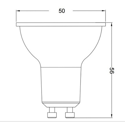 lampadina led gu10 5w luce verde