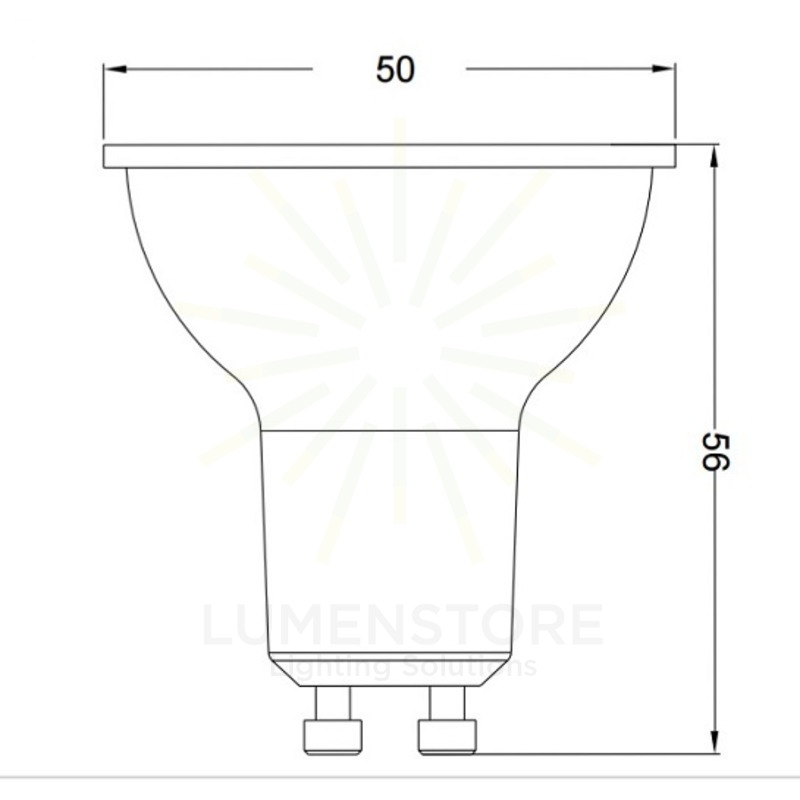 lampadina led gu10 5w luce verde