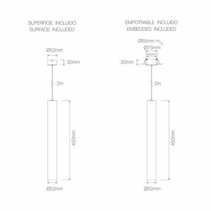 faretto atmos45 10w 2700k/3000k/4000k beneito faure cromo