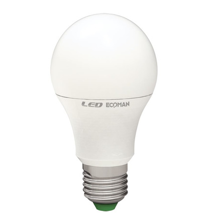 lampadina led goccia e27 8w luce fredda 6000k ecoman vetro ghiaccio