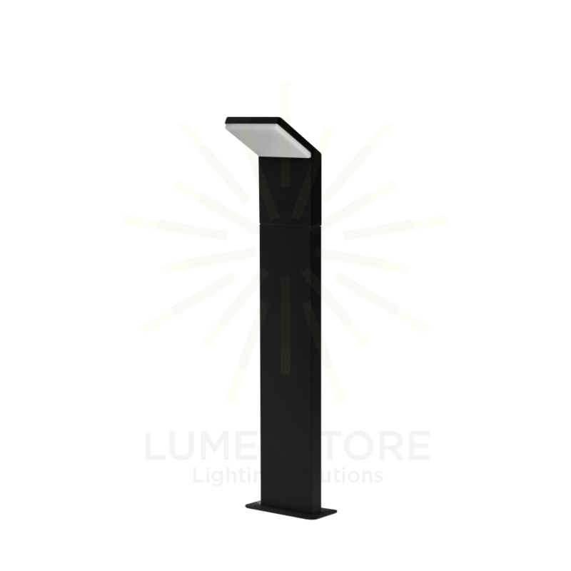 paletto led 9w 220/240v 3000k nero 60cm ip54 beneito faure 4710