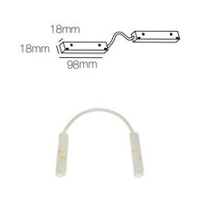 accessorio connettore magnetico doppio per magnet track beneito faure bianco