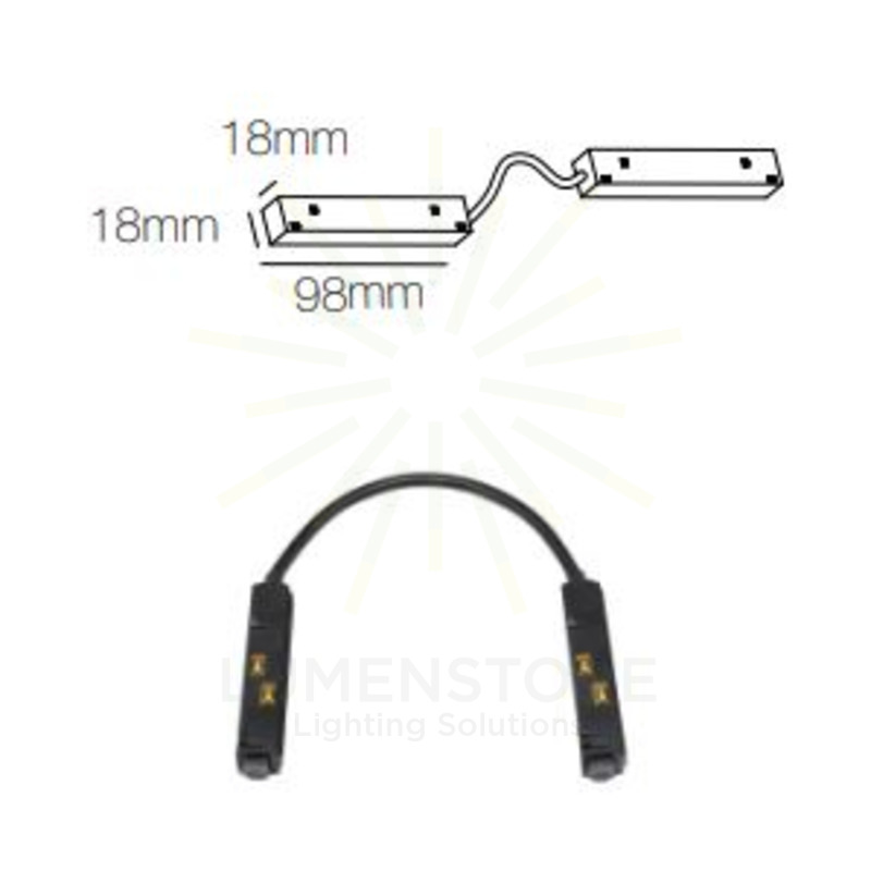 accessorio connettore magnetico doppio per magnet track beneito faure nero